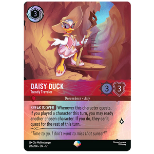 Disney Lorcana TCG - Daisy Duck Trendy Traveler - 216/204 - Epic