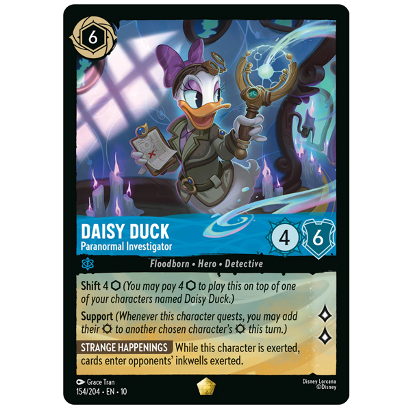 Disney Lorcana TCG - Daisy Duck Paranormal Investigator - 154/204