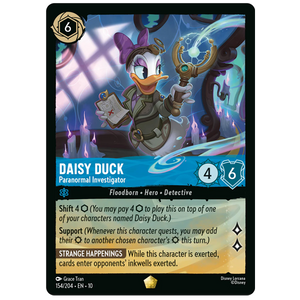 Disney Lorcana TCG - Daisy Duck Paranormal Investigator - 154/204