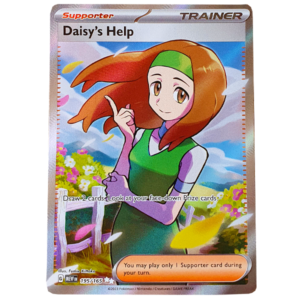 POKÉMON TCG - Daisy's Help Full Art Secret Rare - 195/165