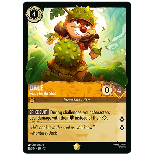Disney Lorcana TCG - Dale Ready for His Shot  - 22/204