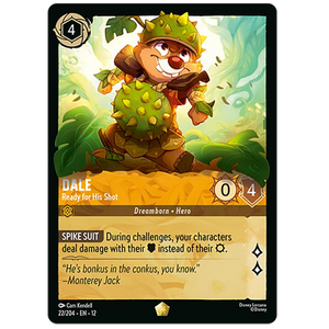 Disney Lorcana TCG - Dale Ready for His Shot  - 22/204