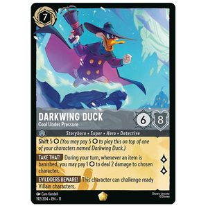Disney Lorcana TCG - Darkwing Duck Cool Under Pressure - 192/204