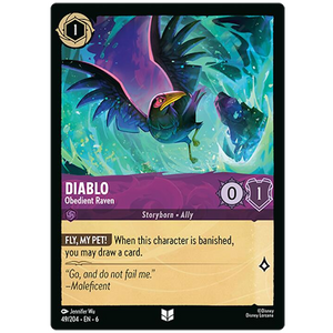 Disney Lorcana TCG - Diablo Obedient Raven - 49/204 - Uncommon