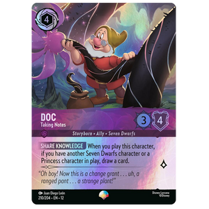 Disney Lorcana TCG - Doc Taking Notes - 210/204 - Epic