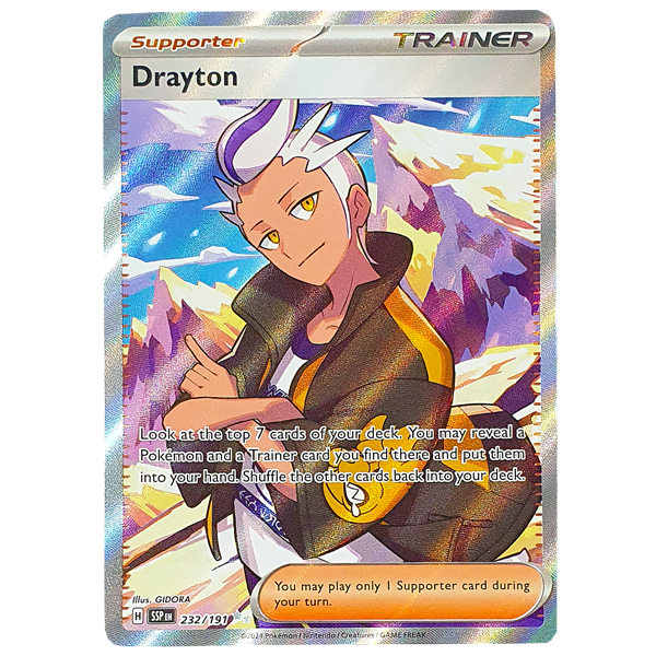 POKÉMON TCG - Drayton Full Art Secret Rare - 232/191