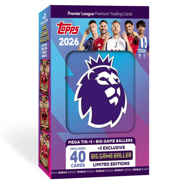 Soccer (EPL) - Topps 2026 Premier League Trading Cards - Mega Tin (Assorted)