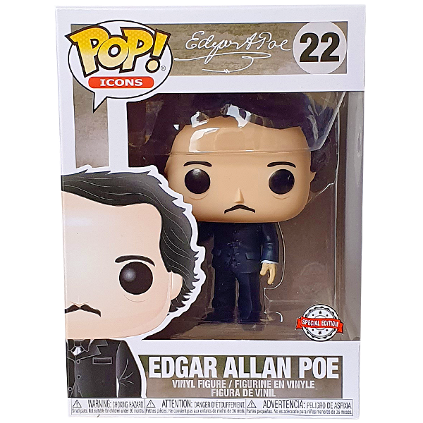 Edgar Allan Poe - Edgar Allan Poe with Raven US Exclusive Pop! Vinyl Figure