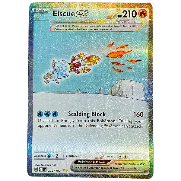 POKÉMON TCG - Eiscue EX Special Illustration Rare - 222/197