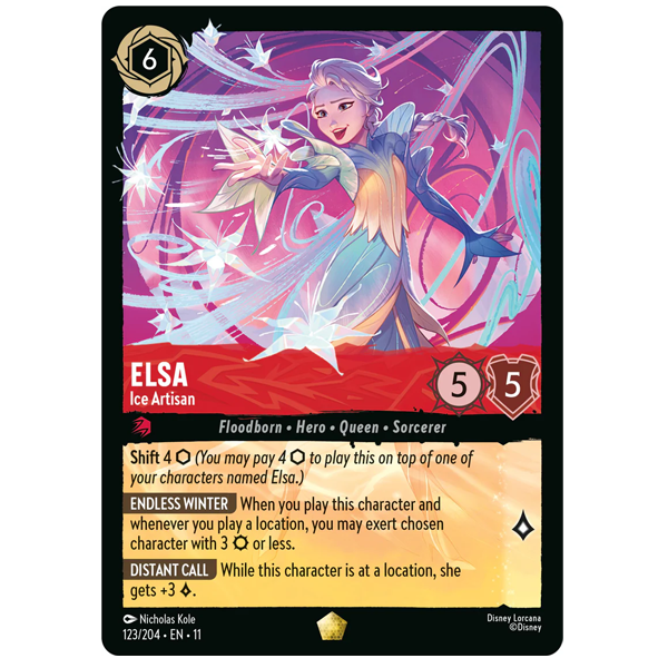 Disney Lorcana TCG - Elsa Ice Artisan - 123/204