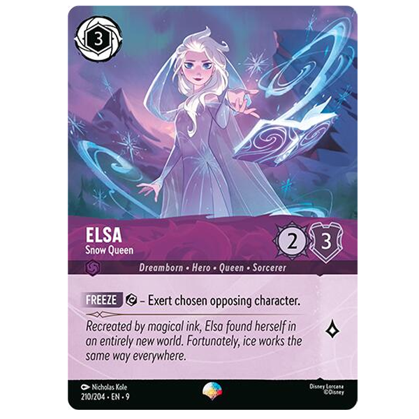 Disney Lorcana TCG - Elsa Snow Queen - 210/204 - Epic