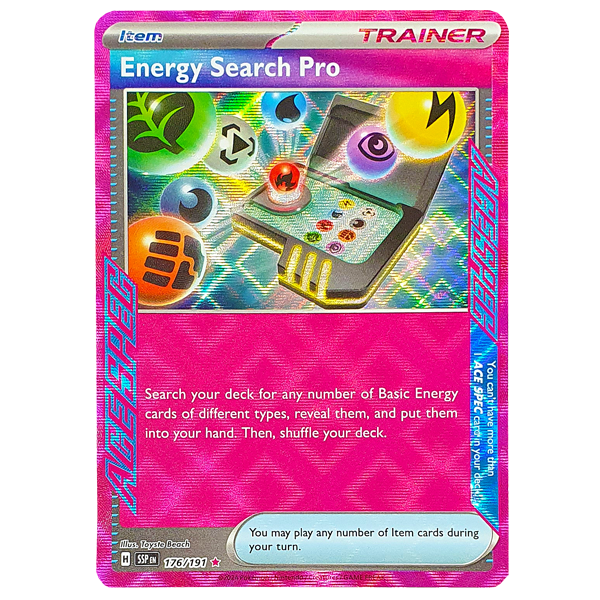 POKÉMON TCG - Energy Search Pro Ace Rare - 176/191