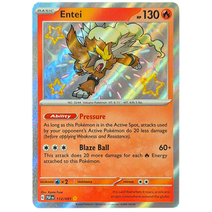 POKÉMON TCG - Entei Shiny Rare - 112/091