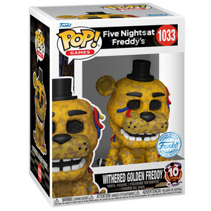 Five Nights at Freddy's: 10th Anniversary - Withered Golden Freddy Exclusive Pop! Vinyl Figure