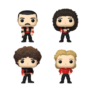 PRE-ORDER Queen - Freddie Mercury, Brian May, John Deacon & Roger Taylor Pop! Vinyl Figure 4-Pack - PRE-ORDER