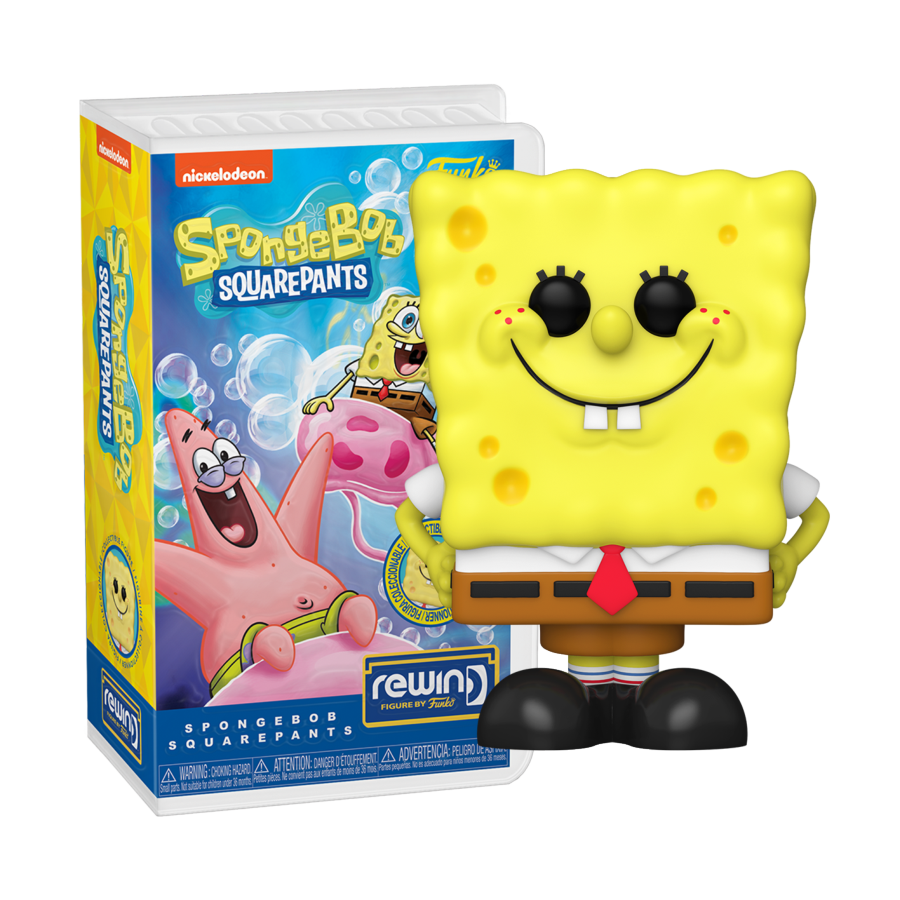 PRE-ORDER SpongeBob Squarepants - SpongeBob Squarepants Blockbuster Rewind Vinyl Figure - PRE-ORDER