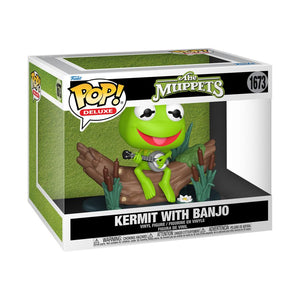 PRE-ORDER The Muppets - Kermit with Banjo Pop! Deluxe Vinyl Figure - PRE-ORDER