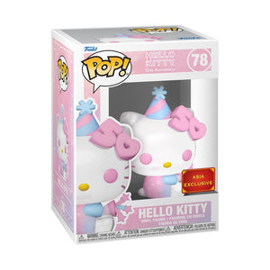 PRE-ORDER Hello Kitty 50th - Hello Kitty with Party Hat US Exclusive Pop! Vinyl Figure - PRE-ORDER