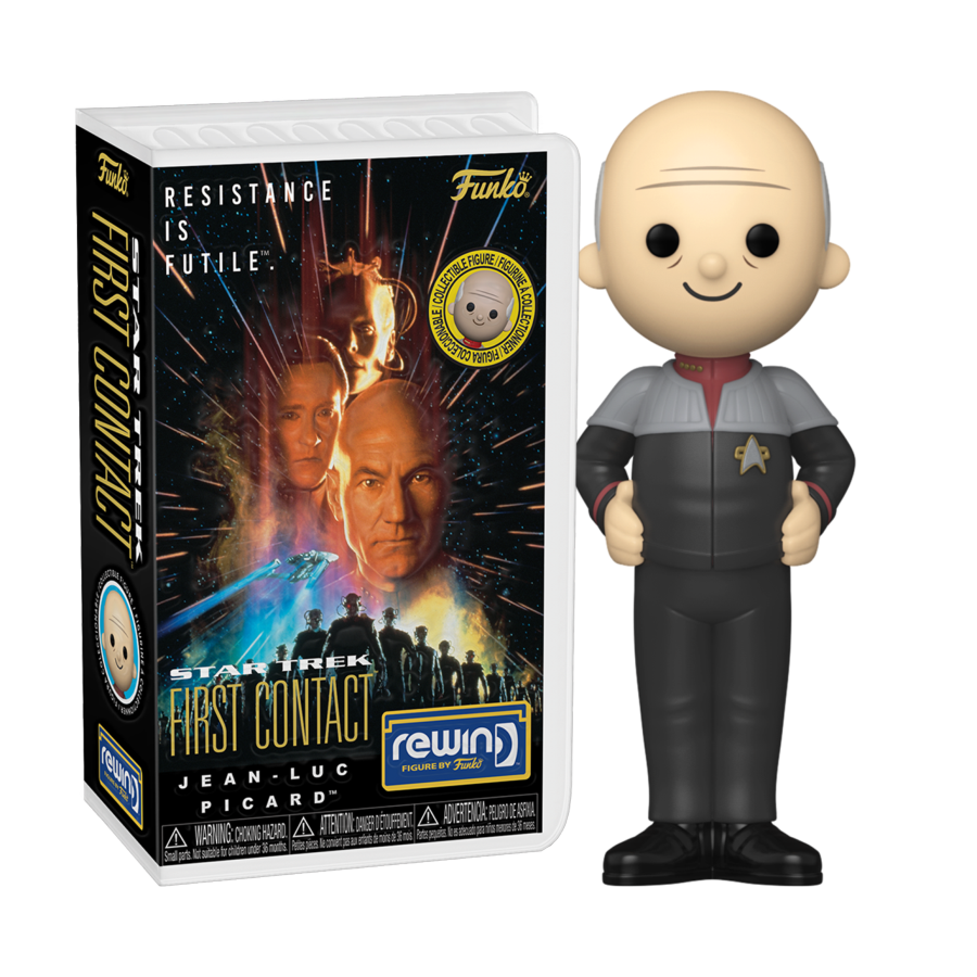 PRE-ORDER Star Trek: First Contact - Captain Jean-Luc Picard Blockbuster Rewind Vinyl Figure - PRE-ORDER