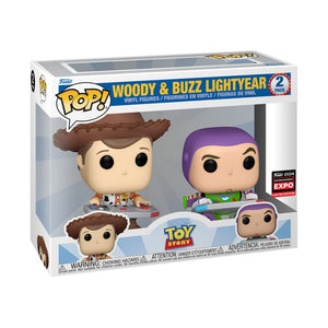 PRE-ORDER Toy Story - Woody & Buzz Lightyear Gaming C2E2 2024 Exclusive Pop! Vinyl Figure 2-Pack - PRE-ORDER