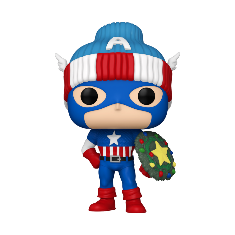 PRE-ORDER Marvel - Captain America (Holiday) Pop! Vinyl Figure - PRE-ORDER