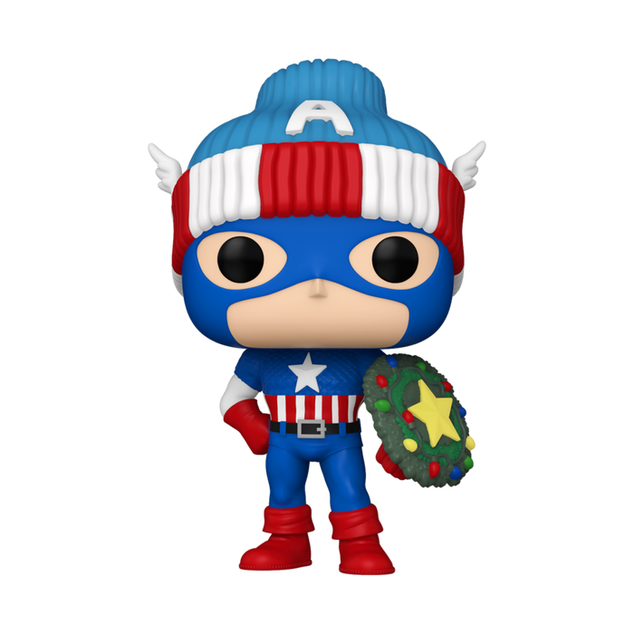 PRE-ORDER Marvel - Captain America (Holiday) Pop! Vinyl Figure - PRE-ORDER