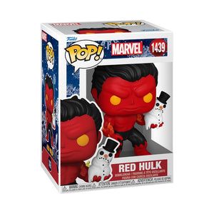 PRE-ORDER Marvel - Red Hulk with Snowman (Holiday) Pop! Vinyl Figure - PRE-ORDER