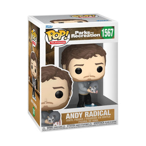 PRE-ORDER Parks and Recreation - Andy Radical 15th Anniversary Pop! Vinyl Figure - PRE-ORDER