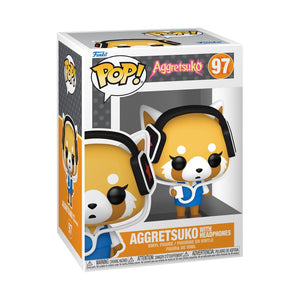 PRE-ORDER Aggretsuko - Aggretsuko with Headphones Pop! Vinyl Figure - PRE-ORDER