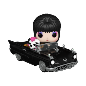 PRE-ORDER Elvira Mistress of the Dark - Elvira & Gonk (with Macabre Mobile) Pop! Rides Vinyl Figure - PRE-ORDER