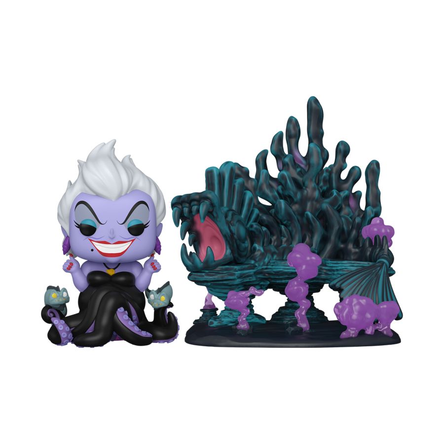 PRE-ORDER Disney: Villains - Ursula & Ursula's Lair Pop! Town Vinyl Figure - PRE-ORDER