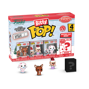 PRE-ORDER Rudolph - Rudolph, Charlie-in-the-Box, Misfit Elephant & Mystery Bitty Pop! Vinyl Figure 4-Pack - PRE-ORDER