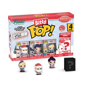 PRE-ORDER Rudolph - Santa, Mrs. Claus, Hermey & Mystery Bitty Pop! Vinyl Figure 4-Pack - PRE-ORDER