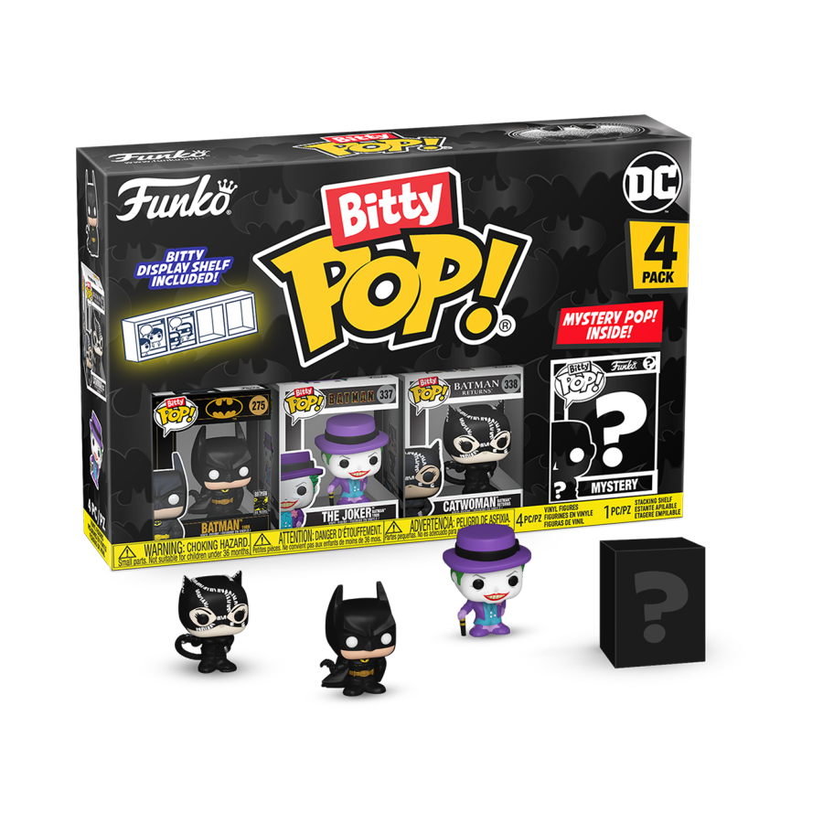 PRE-ORDER Batman: 85th Anniversary - Batman, The Joker, Catwoman & Mystery Bitty Pop! Vinyl Figure 4-Pack - PRE-ORDER