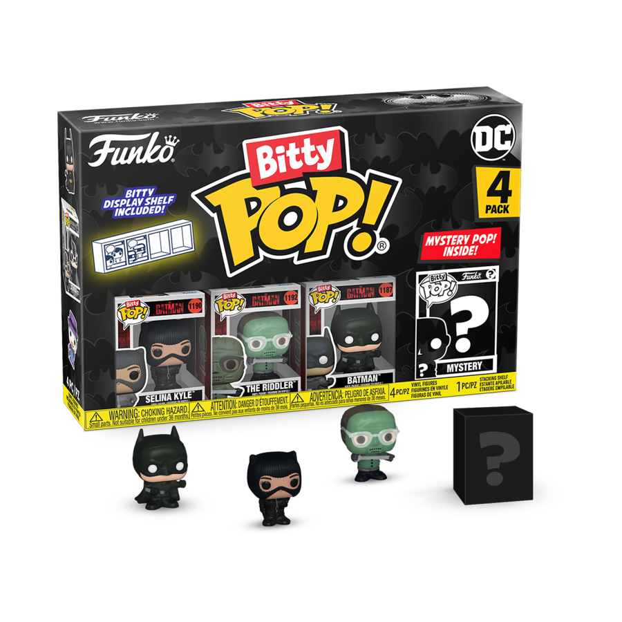 PRE-ORDER Batman: 85th Anniversary - Selina Kyle, The Riddler, The Batman & Mystery Bitty Pop! Vinyl Figure 4-Pack - PRE-ORDER