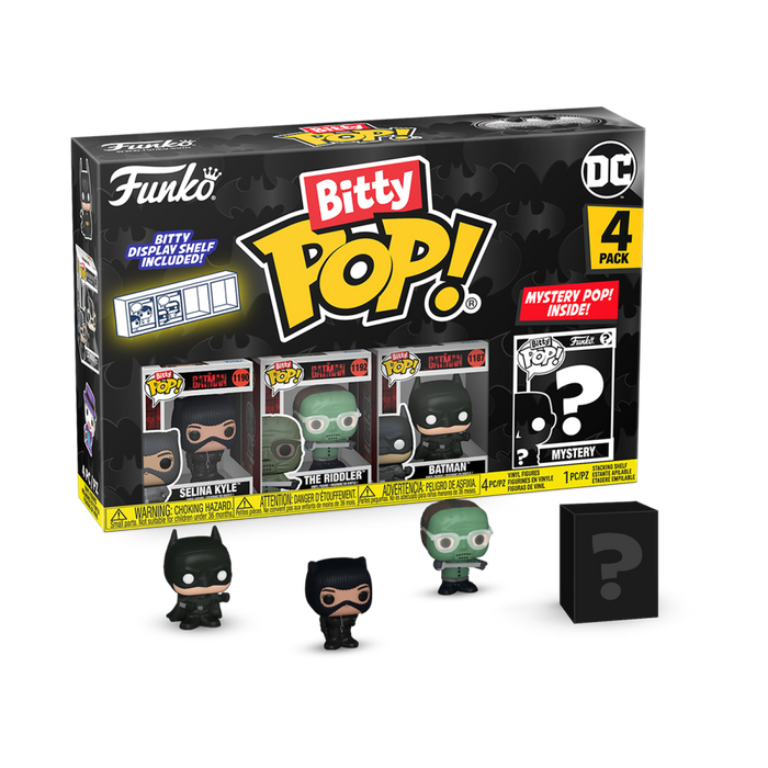 PRE-ORDER Batman: 85th Anniversary - Selina Kyle, The Riddler, The Batman & Mystery Bitty Pop! Vinyl Figure 4-Pack - PRE-ORDER