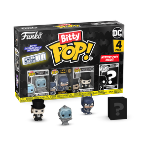 PRE-ORDER Batman: 85th Anniversary - Mr. Freeze, Batman, The Penguin & Mystery Bitty Pop! Vinyl Figure 4-Pack - PRE-ORDER