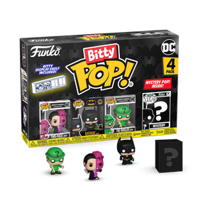 PRE-ORDER Batman: 85th Anniversary - Two-Face, Batman, The Riddler & Mystery Bitty Pop! Vinyl Figure 4-Pack - PRE-ORDER