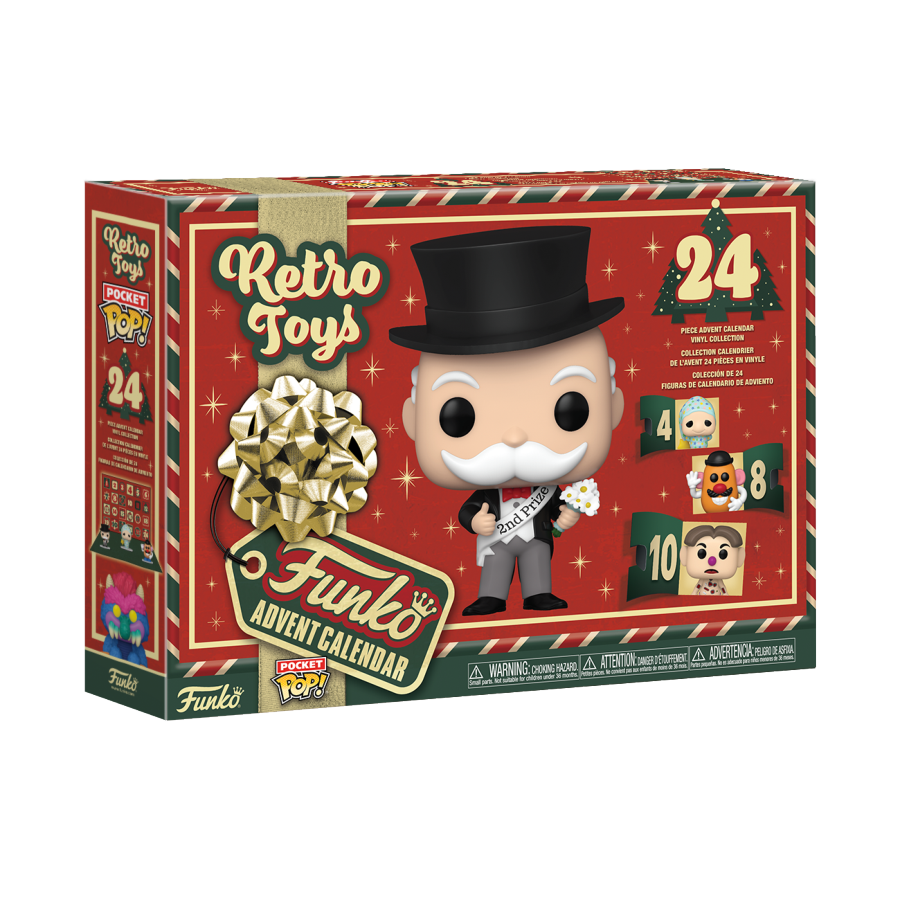 PRE-ORDER Retro Toys - 24-Day Holiday Pocket Pop! Vinyl Advent Calendar - PRE-ORDER