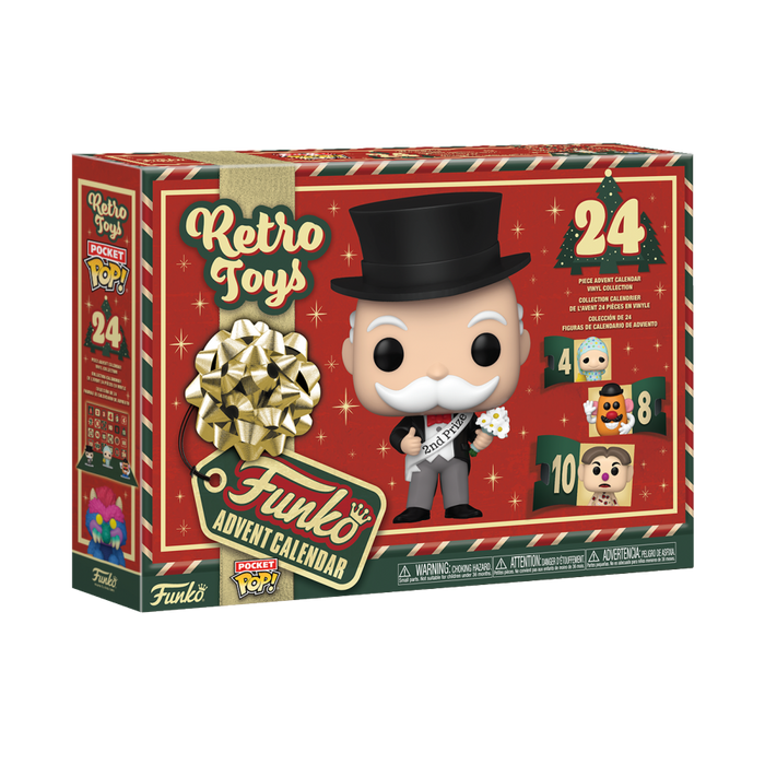 PRE-ORDER Retro Toys - 24-Day Holiday Pocket Pop! Vinyl Advent Calendar - PRE-ORDER