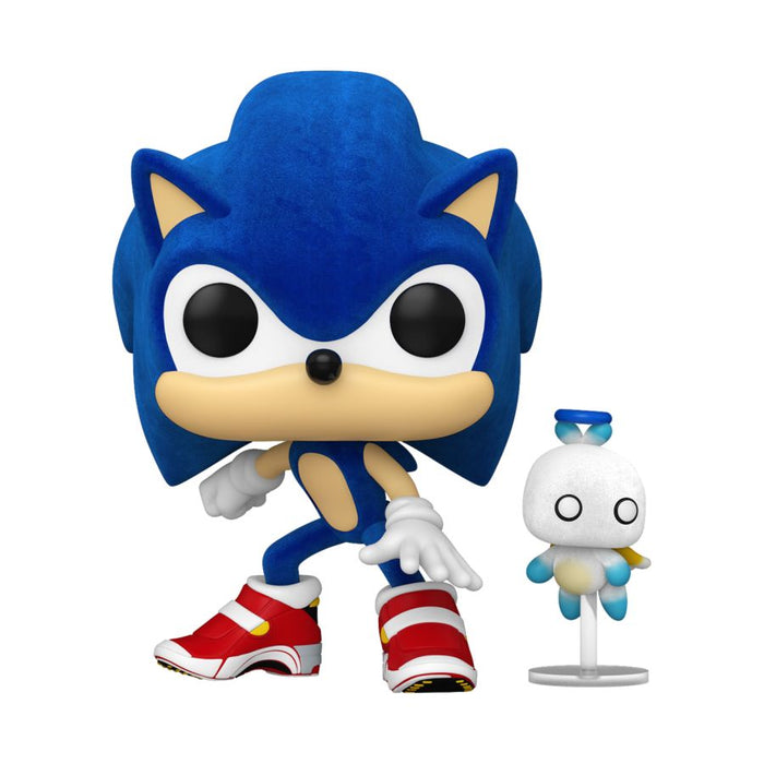 PRE-ORDER Sonic the Hedgehog - Sonic with Chao Flocked US Exclusive Pop! Vinyl Figure - PRE-ORDER