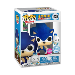 PRE-ORDER Sonic the Hedgehog - Sonic with Chao Flocked US Exclusive Pop! Vinyl Figure - PRE-ORDER