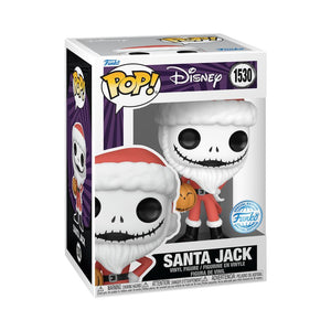 PRE-ORDER Disney - Santa Jack with Jack-O-Lantern Exclusive Pop! Vinyl Figure - PRE-ORDER