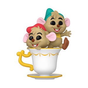 PRE-ORDER Cinderella: 75th Anniversary - Jaq & Gus Gus in Cup Pop! Vinyl Figure - PRE-ORDER