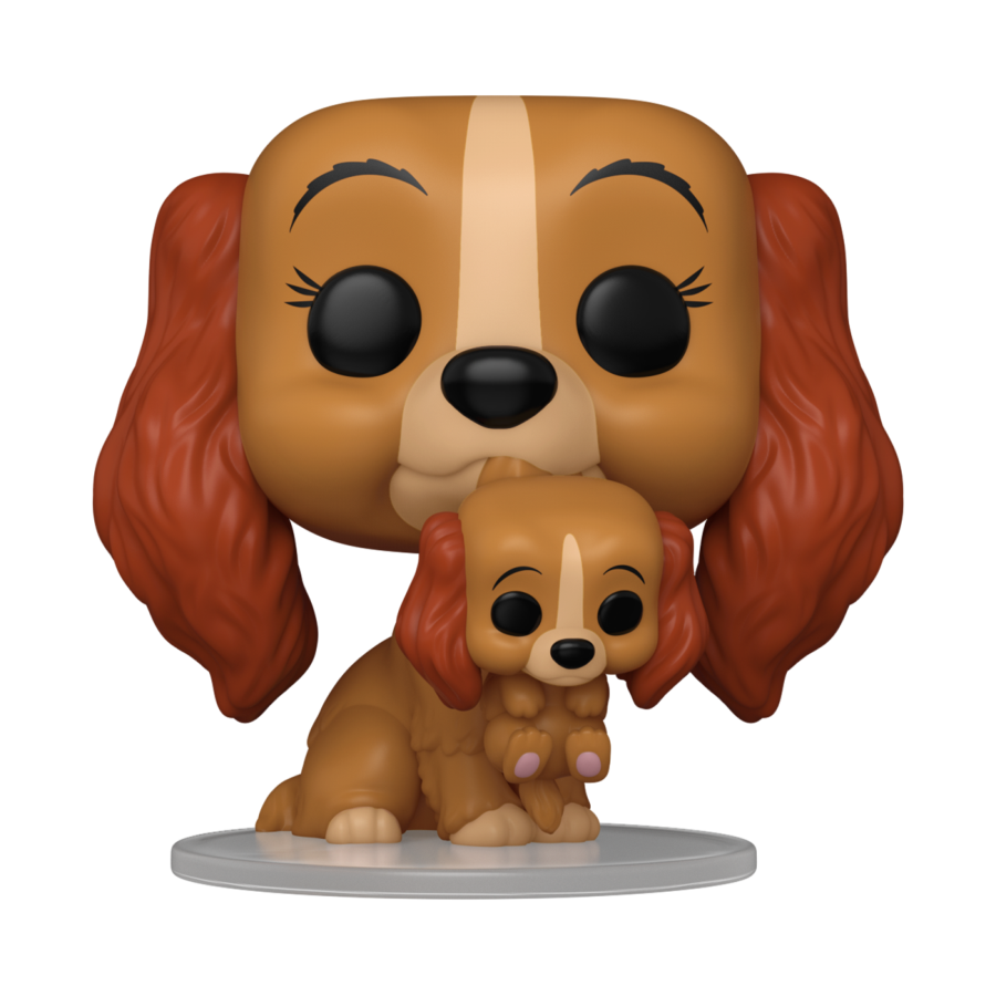 PRE-ORDER Lady & The Tramp: 70th Anniversary - Lady with Puppy Pop! Vinyl Figure - PRE-ORDER