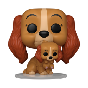 PRE-ORDER Lady & The Tramp: 70th Anniversary - Lady with Puppy Pop! Vinyl Figure - PRE-ORDER