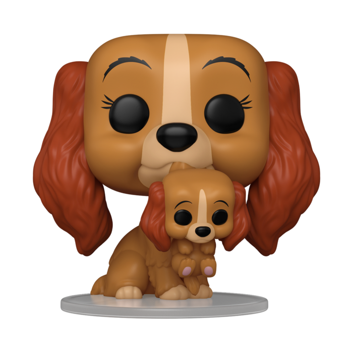 PRE-ORDER Lady & The Tramp: 70th Anniversary - Lady with Puppy Pop! Vinyl Figure - PRE-ORDER