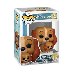 PRE-ORDER Lady & The Tramp: 70th Anniversary - Lady with Puppy Pop! Vinyl Figure - PRE-ORDER