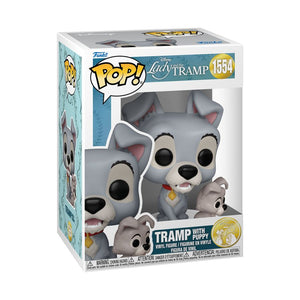 PRE-ORDER Lady & The Tramp: 70th Anniversary - Tramp with Puppy Pop! Vinyl Figure - PRE-ORDER