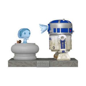 PRE-ORDER Star Wars - R2-D2 & Princess Leia Hologram Pop! Deluxe Vinyl Figure - PRE-ORDER